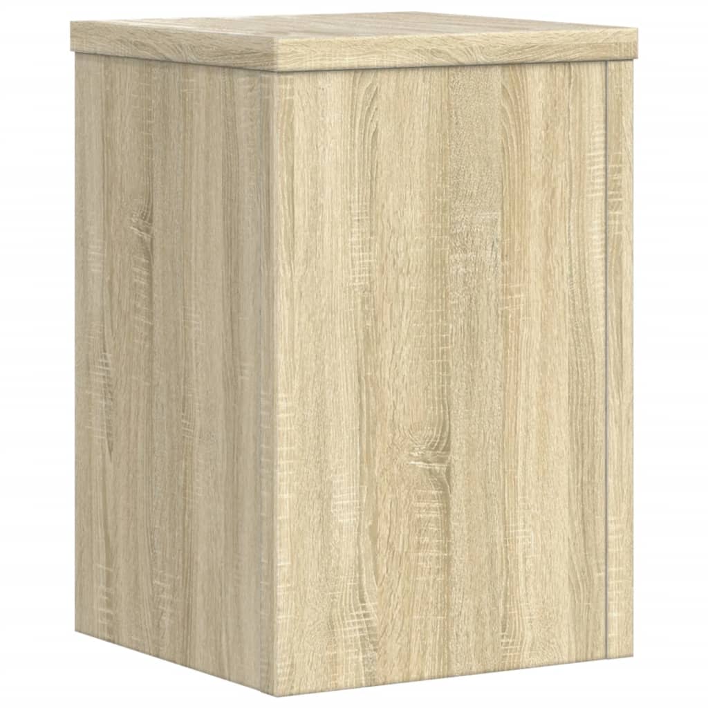 plantestativer 2 stk. 25x25x35 cm konstrueret træ sonoma-eg