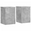Planteholder 2 stk. Betongrå 25 x 25 x 35 cm Konstrueret træ