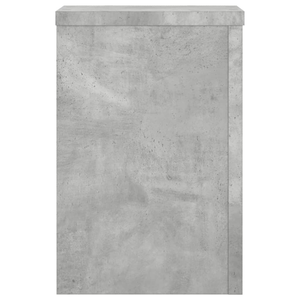 Planteholder 2 stk. Betongrå 25 x 25 x 35 cm Konstrueret træ