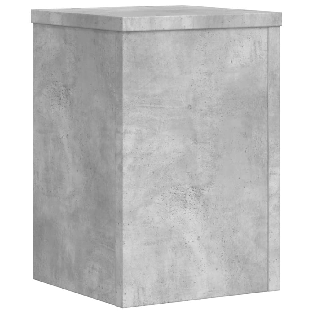 Planteholder 2 stk. Betongrå 25 x 25 x 35 cm Konstrueret træ