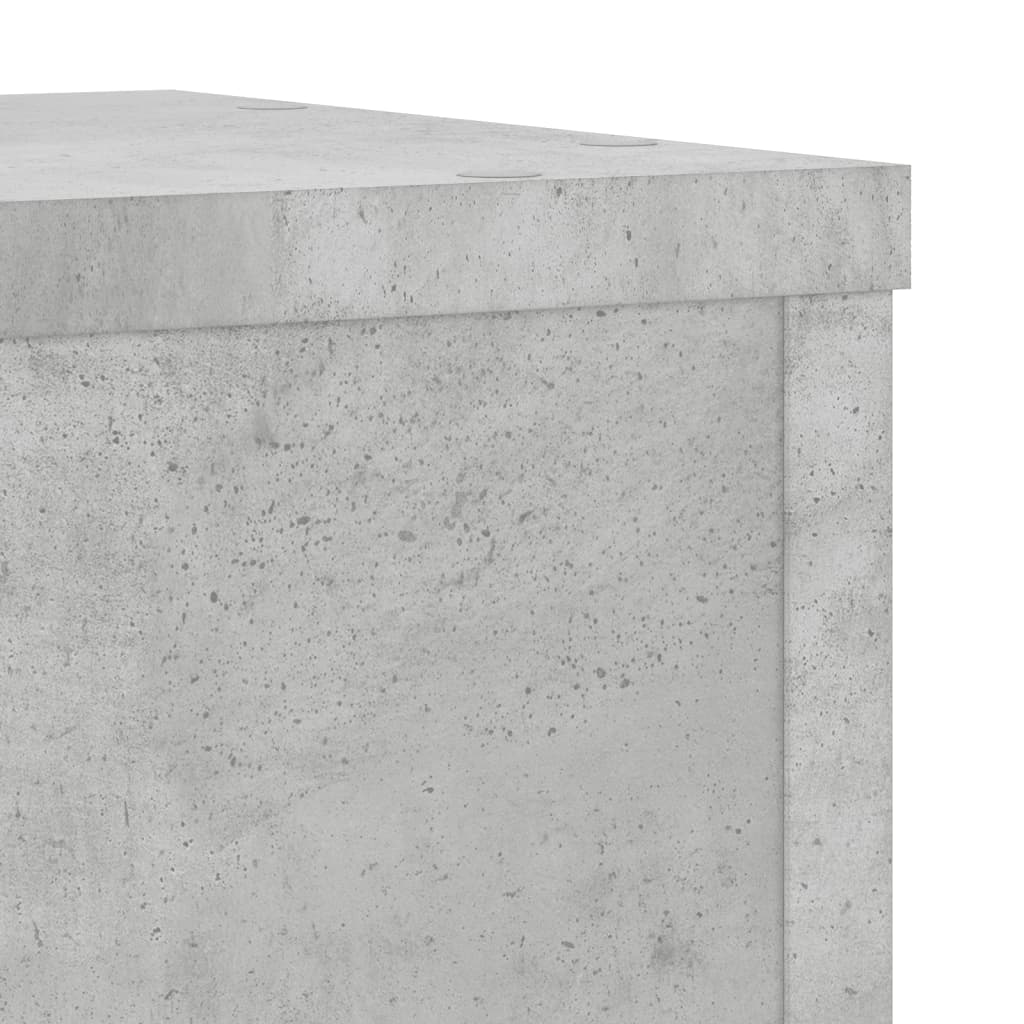 Planteholder 2 stk. Betongrå 25 x 25 x 35 cm Konstrueret træ