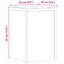 plantestativer 2 stk. 25x25x35 cm konstrueret træ grå sonoma-eg