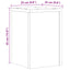 plantestativer 2 stk. 25x25x35 cm konstrueret træ antikt træ