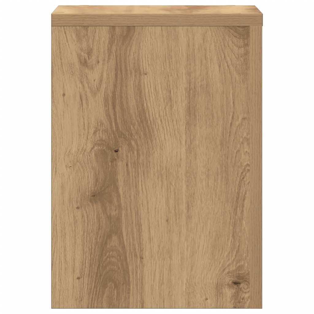 plantestativer 2 stk. 25x25x35 cm konstrueret træ egetræsfarvet