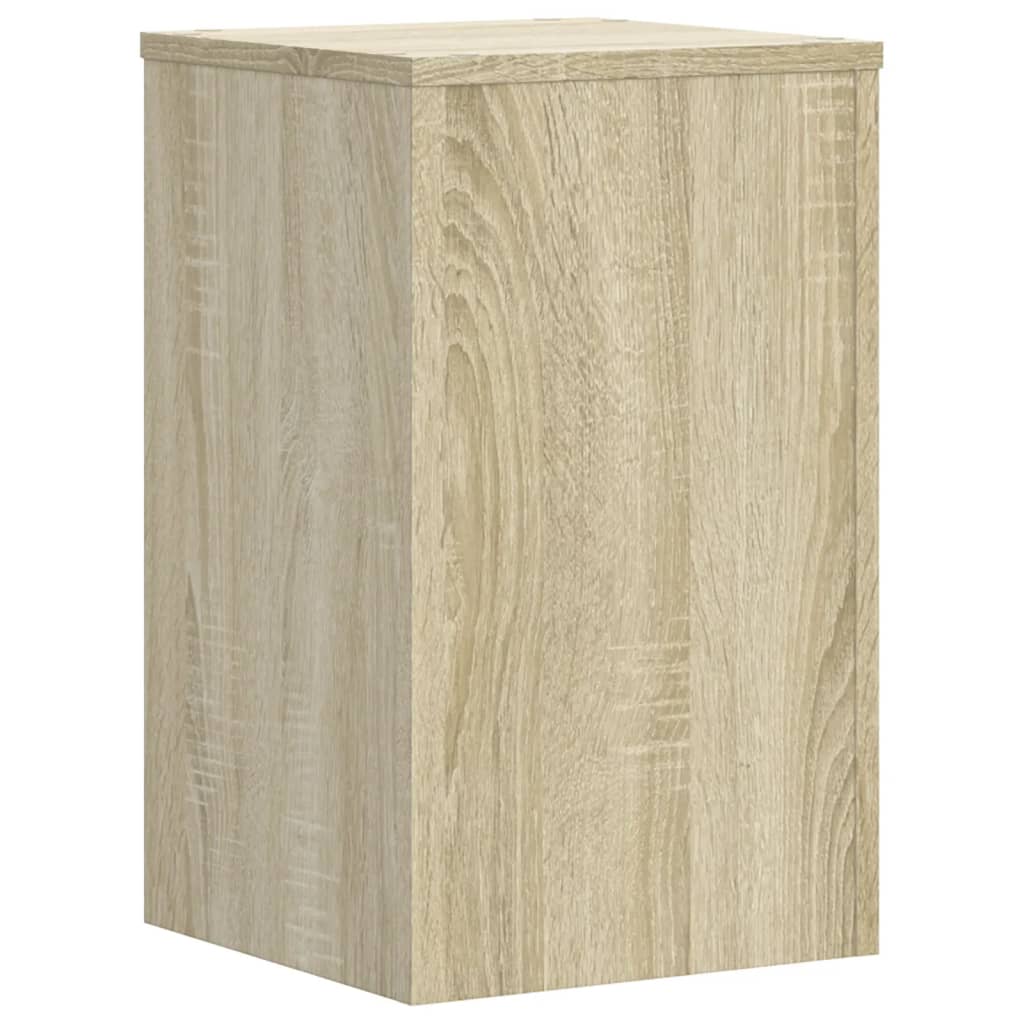 plantestativer 2 stk. 30x30x50 cm konstrueret træ sonoma-eg