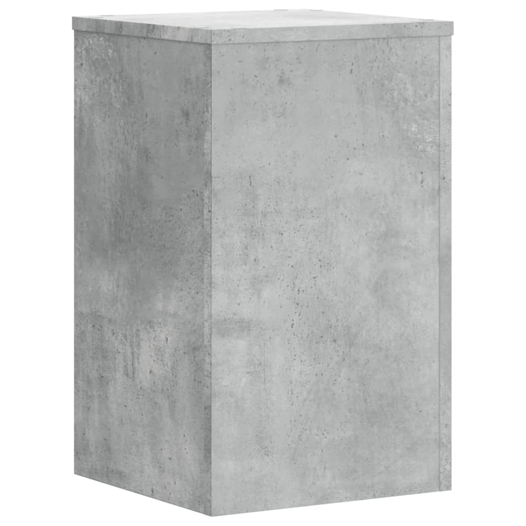 Planteholder 2 stk. Betongrå 30 x 30 x 50 cm Konstrueret træ