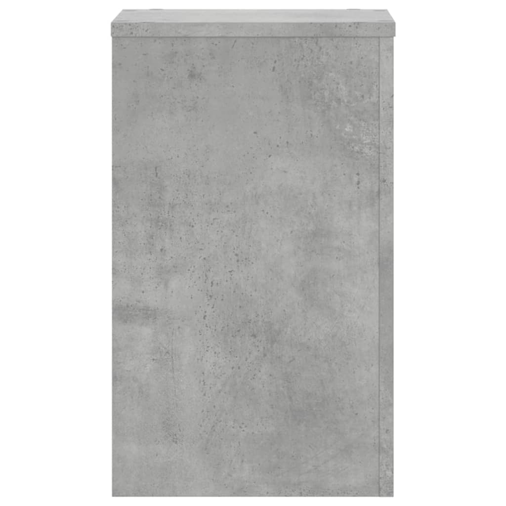 Planteholder 2 stk. Betongrå 30 x 30 x 50 cm Konstrueret træ