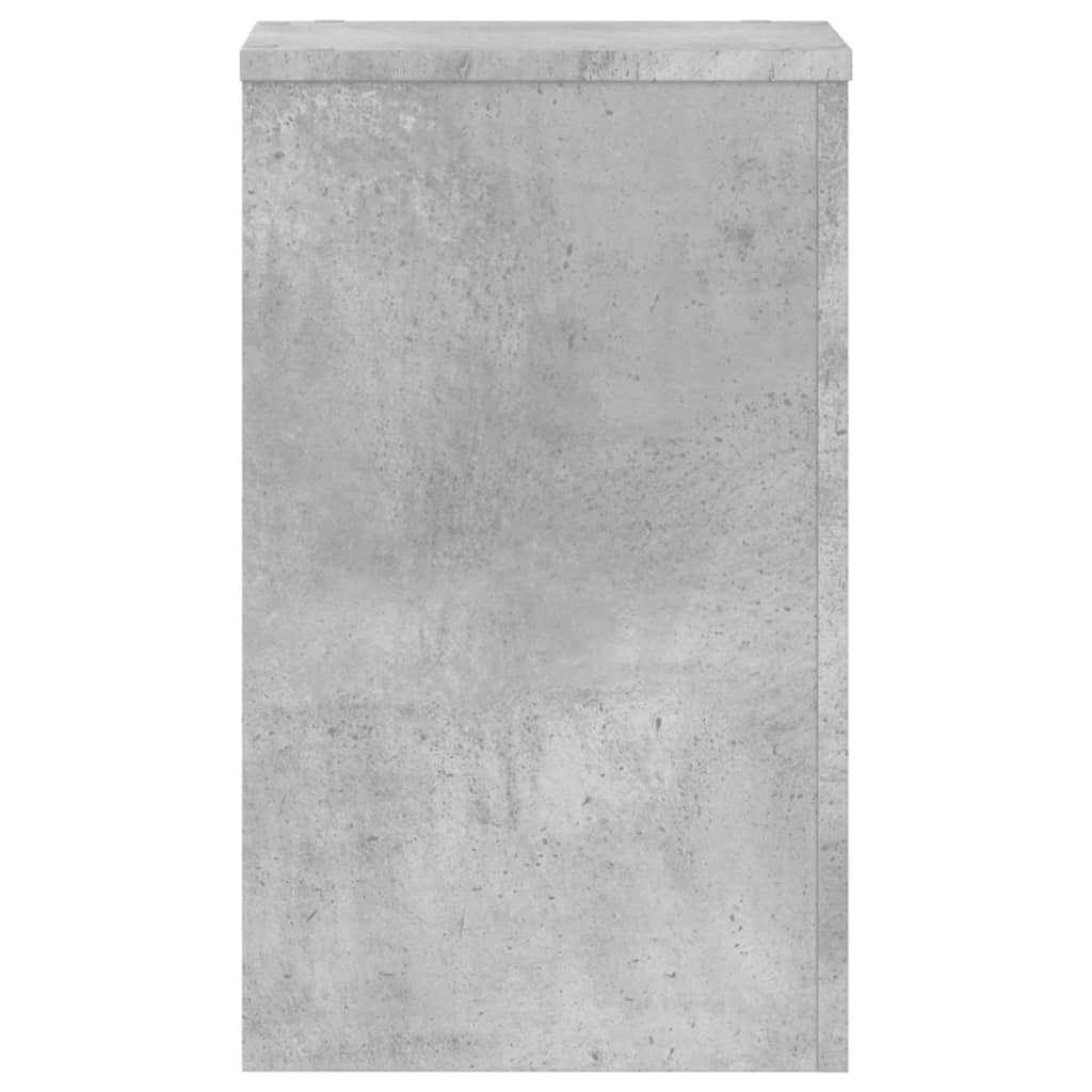 Planteholder 2 stk. Betongrå 30 x 30 x 50 cm Konstrueret træ