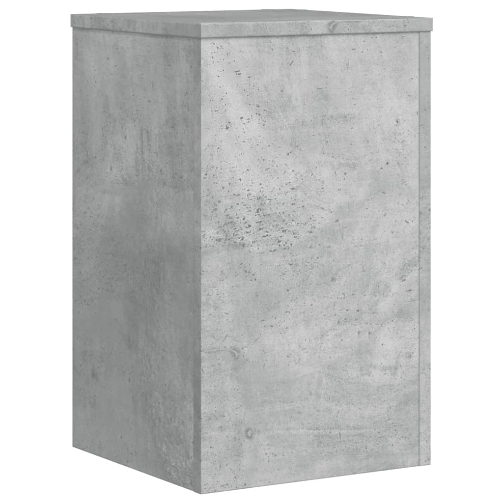 Planteholder 2 stk. Betongrå 30 x 30 x 50 cm Konstrueret træ