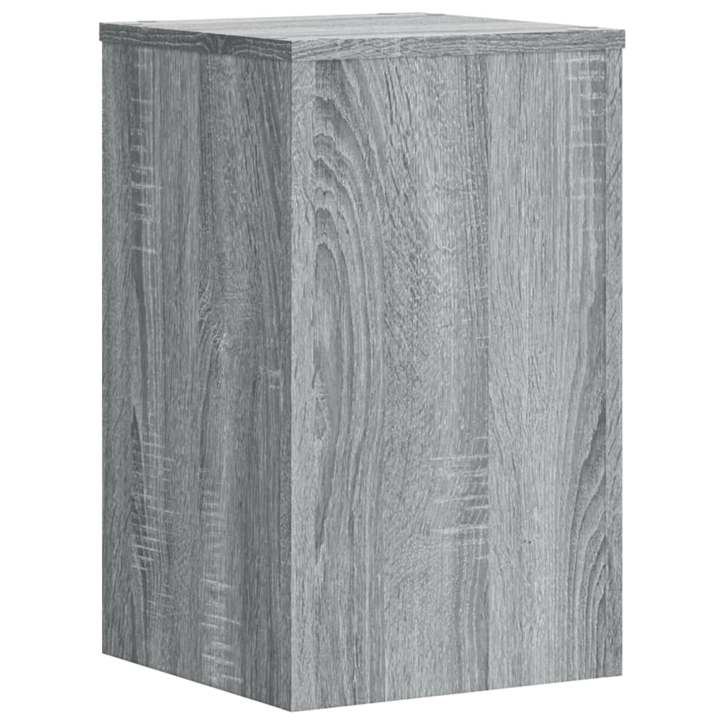 plantestativer 2 stk. 30x30x50 cm konstrueret træ grå sonoma-eg