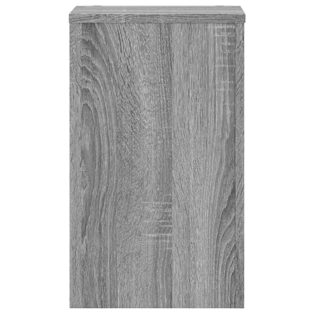 plantestativer 2 stk. 30x30x50 cm konstrueret træ grå sonoma-eg