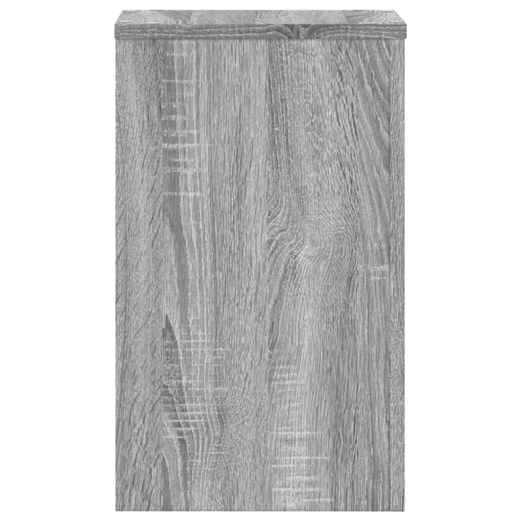 plantestativer 2 stk. 30x30x50 cm konstrueret træ grå sonoma-eg