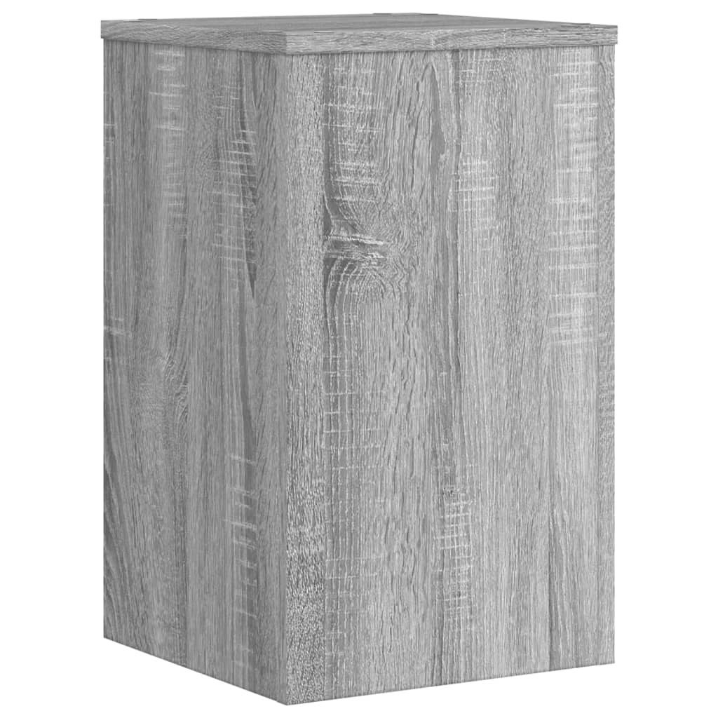 plantestativer 2 stk. 30x30x50 cm konstrueret træ grå sonoma-eg