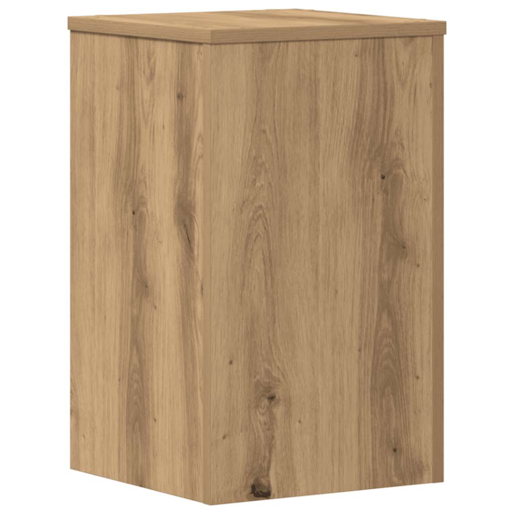 plantestativer 2 stk. 30x30x50 cm konstrueret træ egetræsfarvet