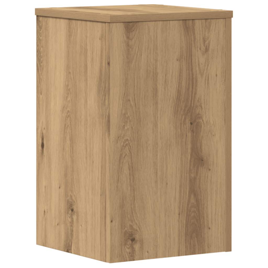 plantestativer 2 stk. 30x30x50 cm konstrueret træ egetræsfarvet