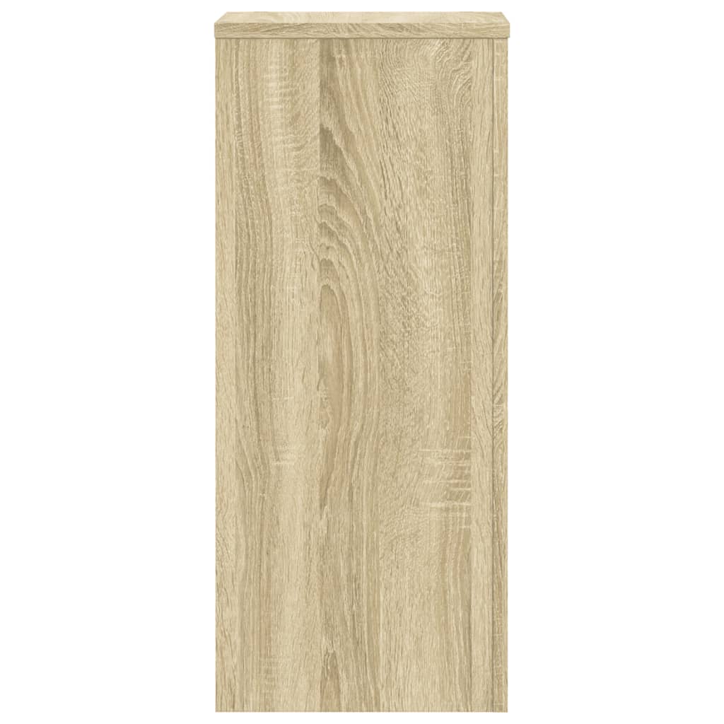 plantestativer 2 stk. 30x30x70 cm konstrueret træ sonoma-eg