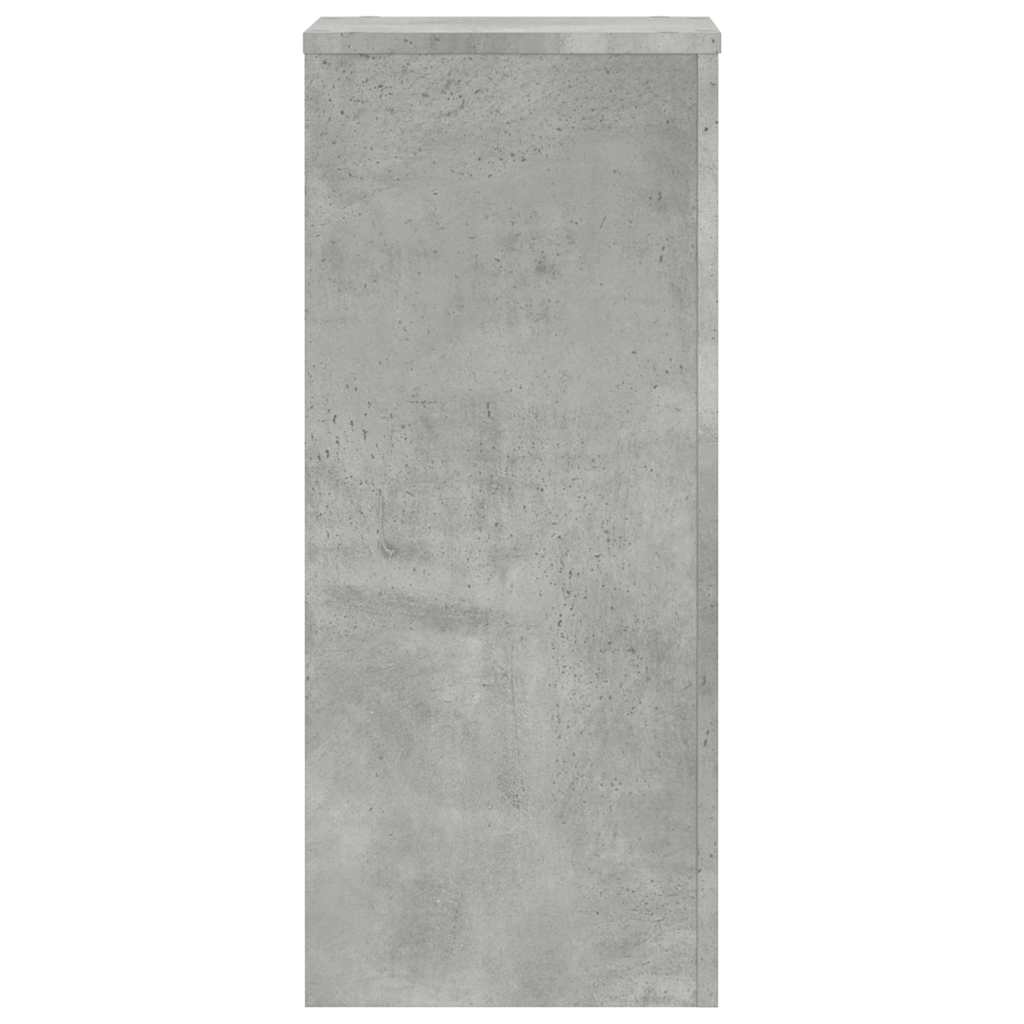Planteholder 2 stk. Betongrå 30 x 30 x 70 cm Konstrueret træ