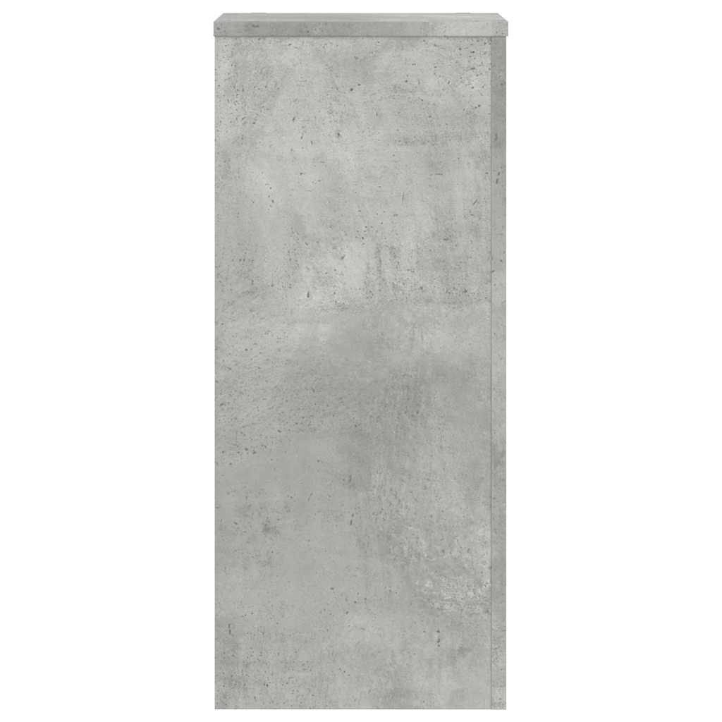 Planteholder 2 stk. Betongrå 30 x 30 x 70 cm Konstrueret træ
