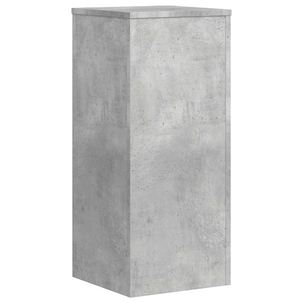 Planteholder 2 stk. Betongrå 30 x 30 x 70 cm Konstrueret træ