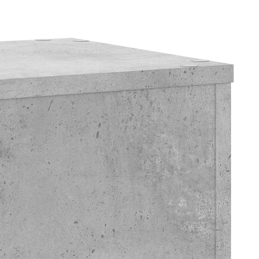 Planteholder 2 stk. Betongrå 30 x 30 x 70 cm Konstrueret træ