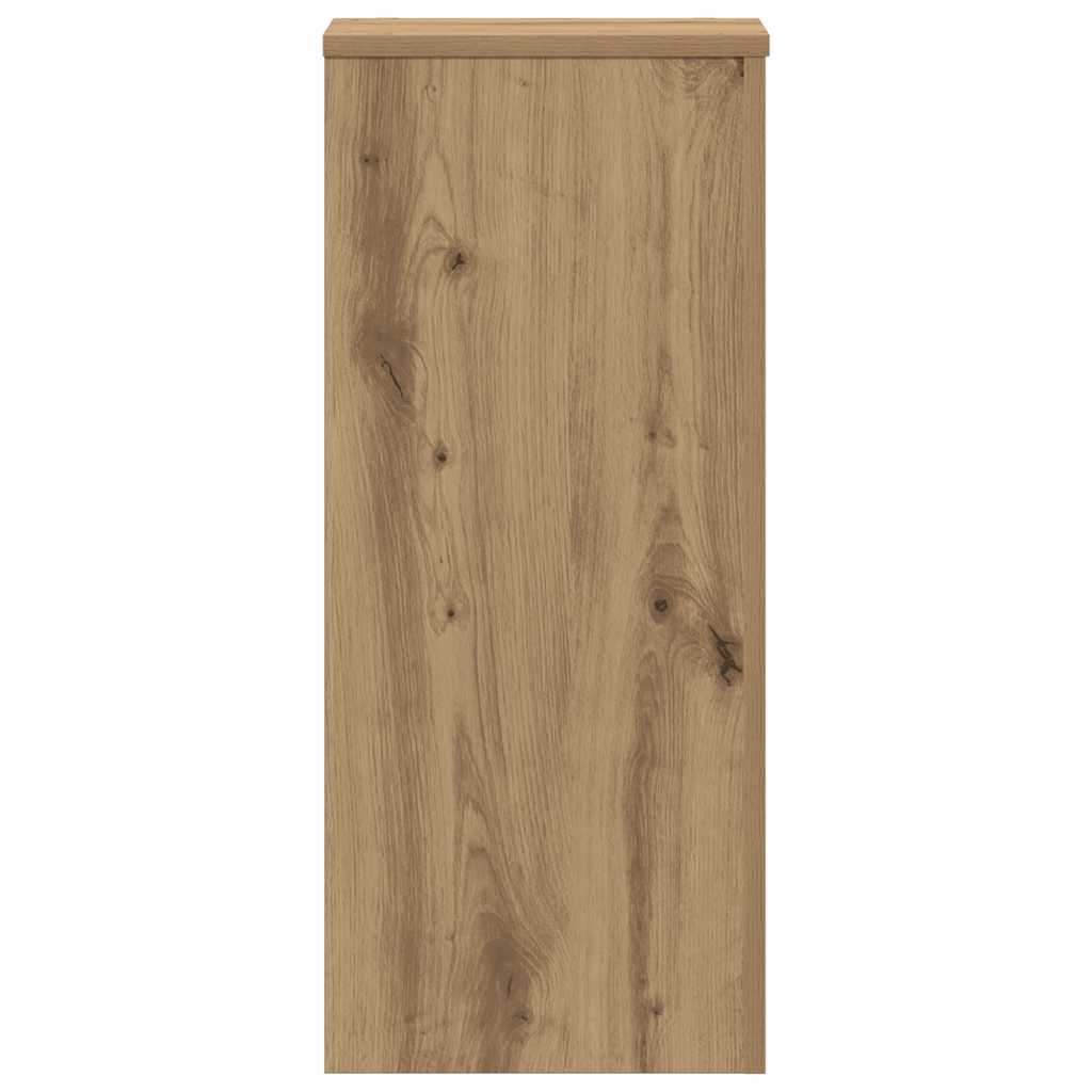 plantestativer 2 stk. 30x30x70 cm konstrueret træ egetræsfarvet