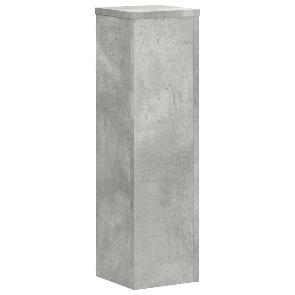 Planteholder 2 stk. Betongrå 17 x 17 x 60 cm Konstrueret træ
