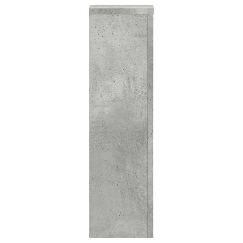 Planteholder 2 stk. Betongrå 17 x 17 x 60 cm Konstrueret træ