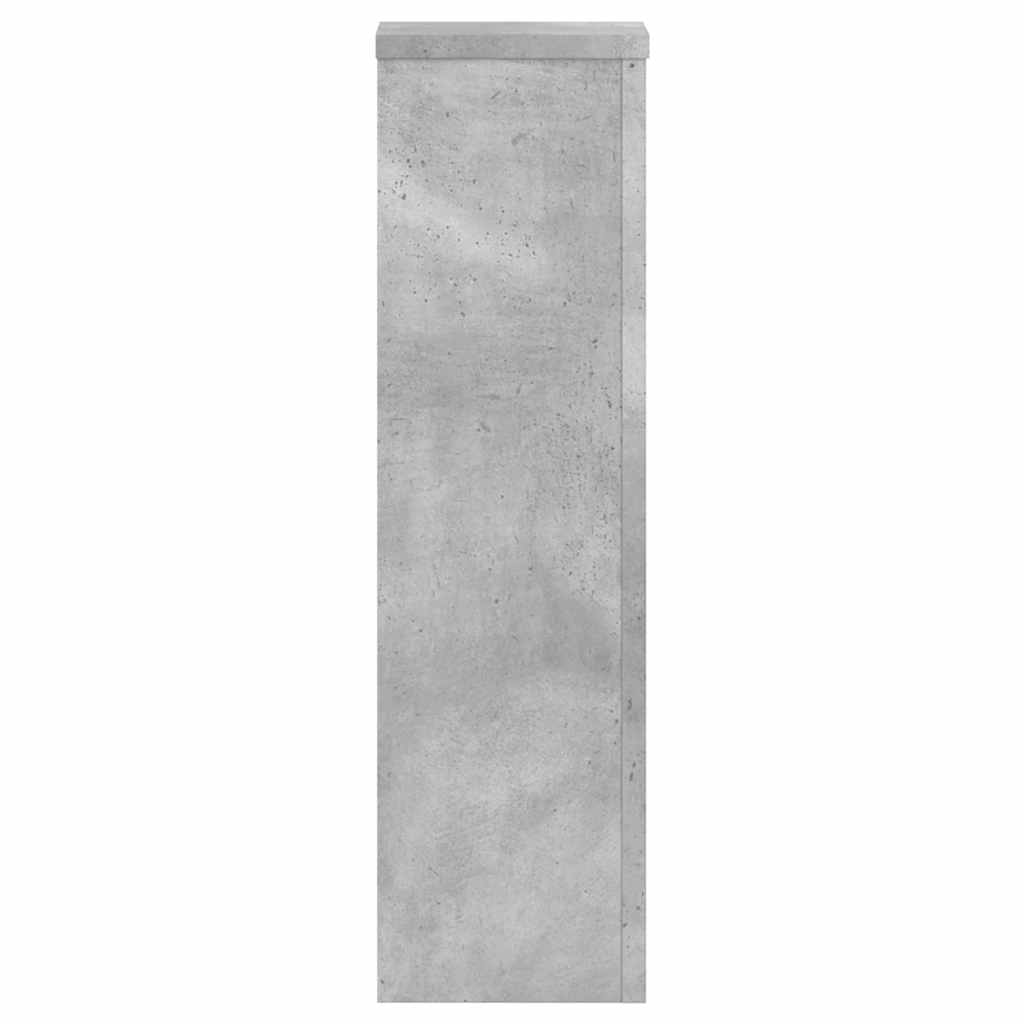 Planteholder 2 stk. Betongrå 17 x 17 x 60 cm Konstrueret træ