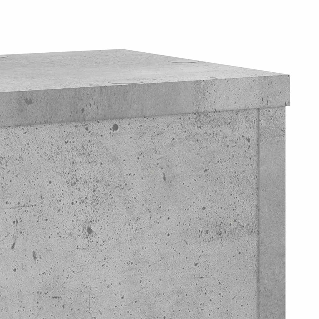 Planteholder 2 stk. Betongrå 17 x 17 x 60 cm Konstrueret træ