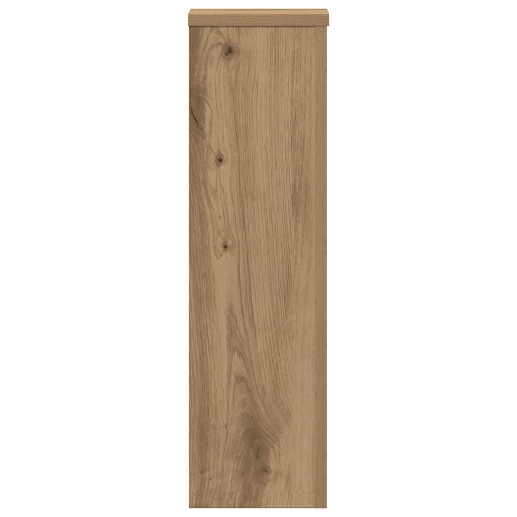 plantestativer 2 stk. 17x17x60 cm konstrueret træ egetræsfarvet