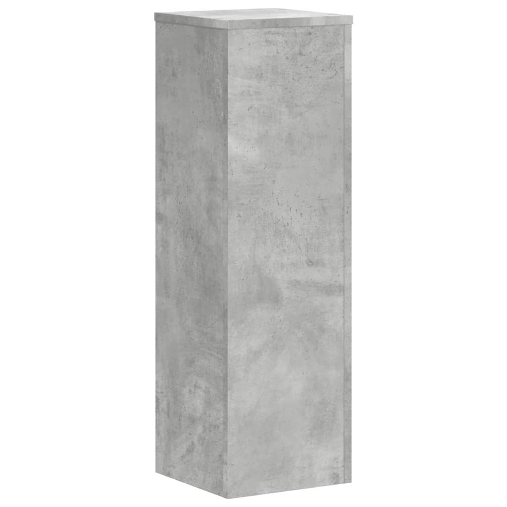 Planteholder 2 stk. Betongrå 25 x 25 x 80 cm Konstrueret træ