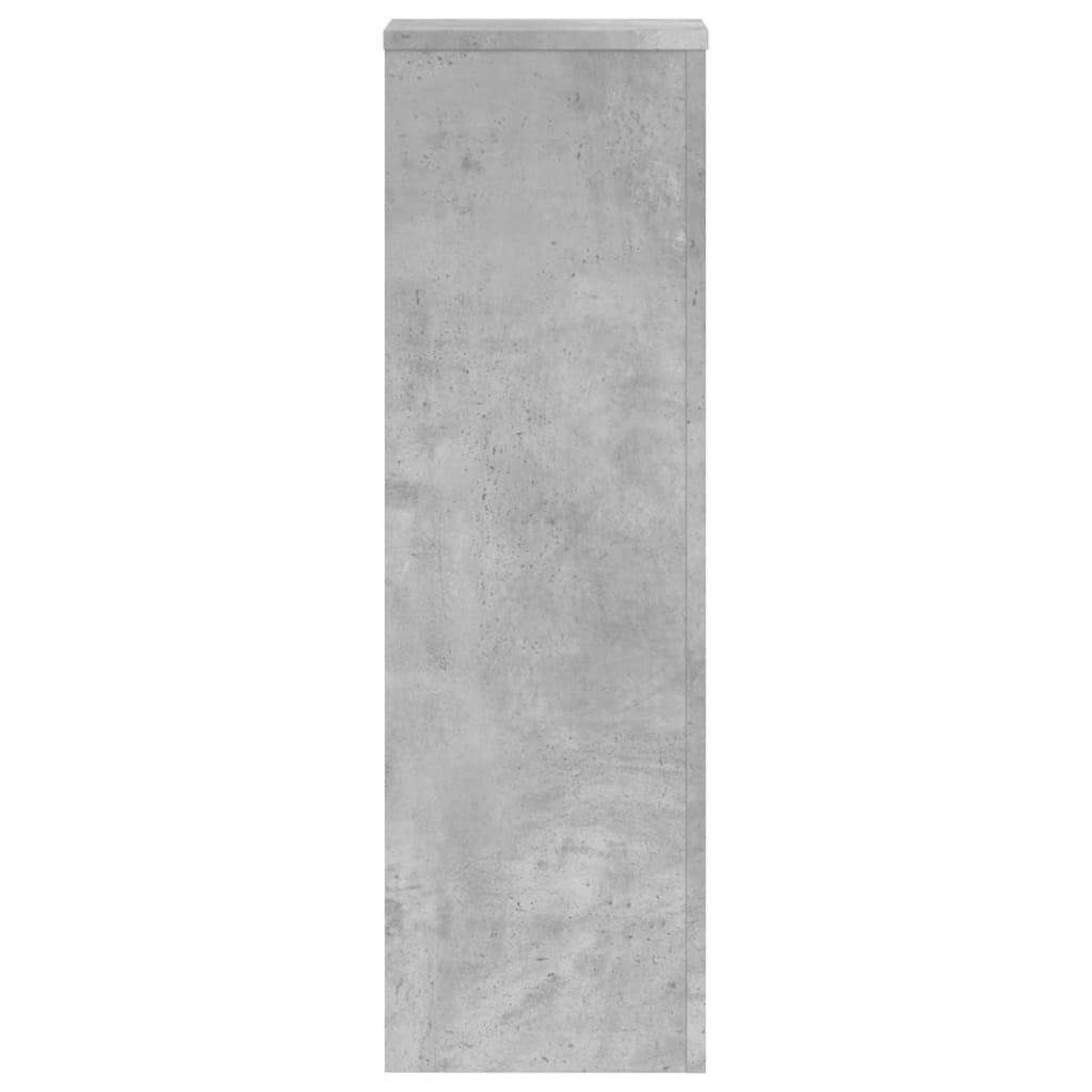 Planteholder 2 stk. Betongrå 25 x 25 x 80 cm Konstrueret træ