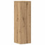 plantestativer 2 stk. 25x25x80 cm konstrueret træ egetræsfarvet