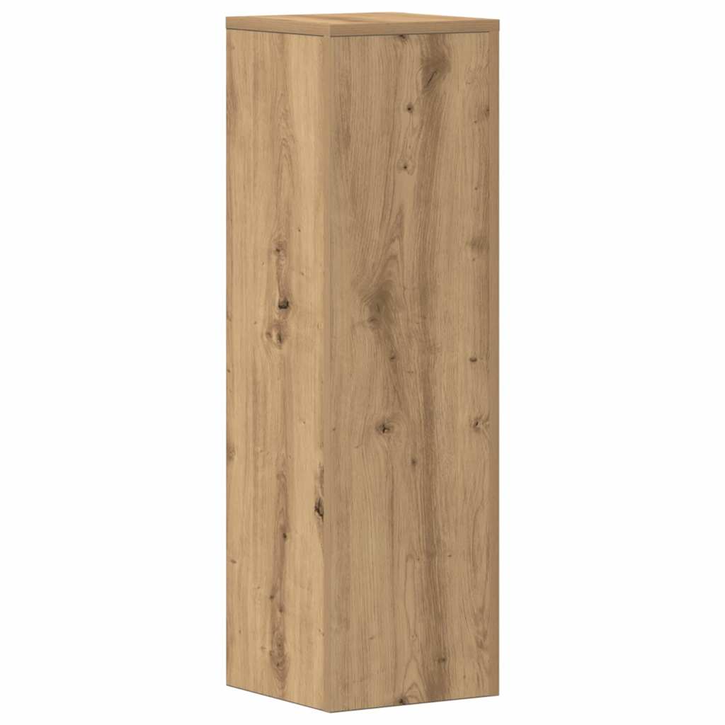 plantestativer 2 stk. 25x25x80 cm konstrueret træ egetræsfarvet