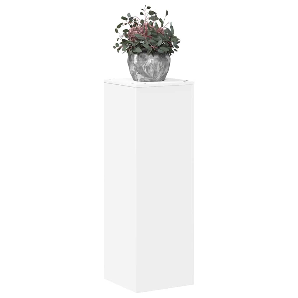 plantestativ 33x33x100 cm konstrueret træ hvid