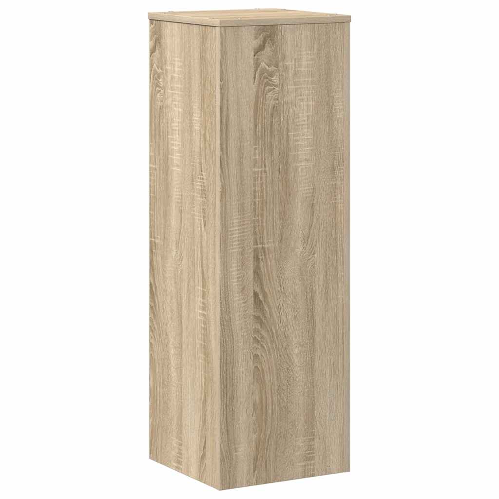 plantestativ 33x33x100 cm konstrueret træ sonoma-eg