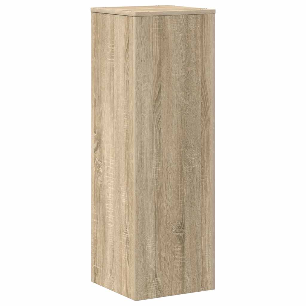 plantestativ 33x33x100 cm konstrueret træ sonoma-eg