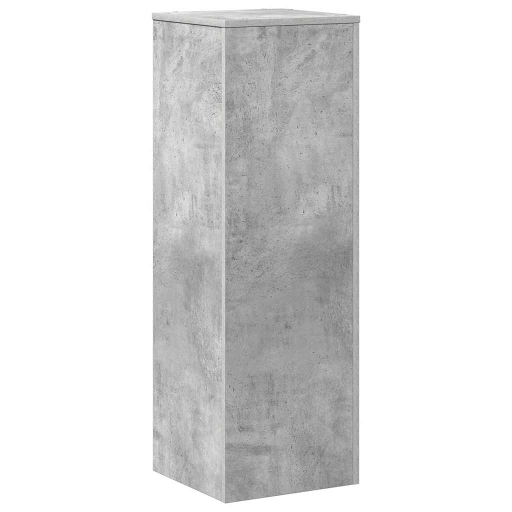 plantestativ 33x33x100 cm konstrueret træ betongrå