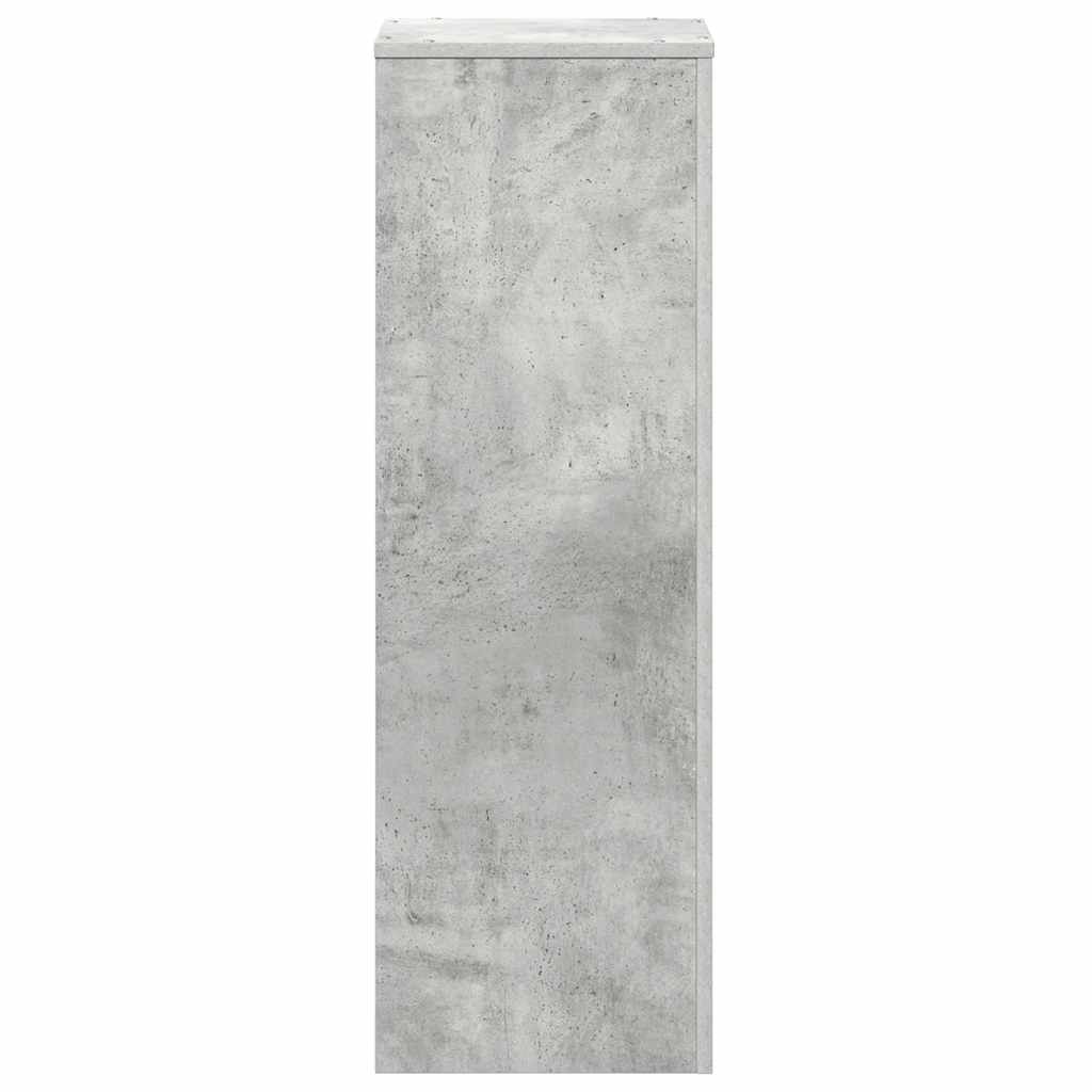 plantestativ 33x33x100 cm konstrueret træ betongrå