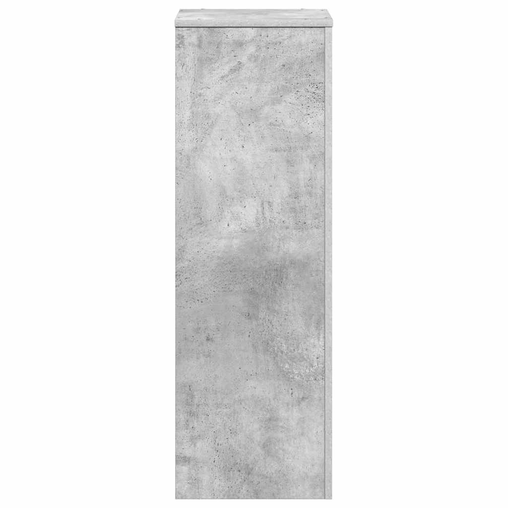 plantestativ 33x33x100 cm konstrueret træ betongrå