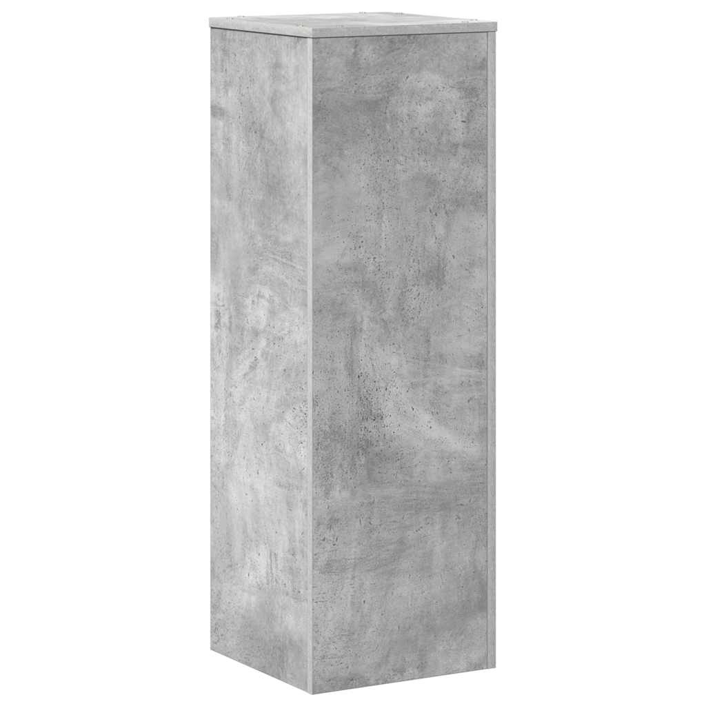 plantestativ 33x33x100 cm konstrueret træ betongrå