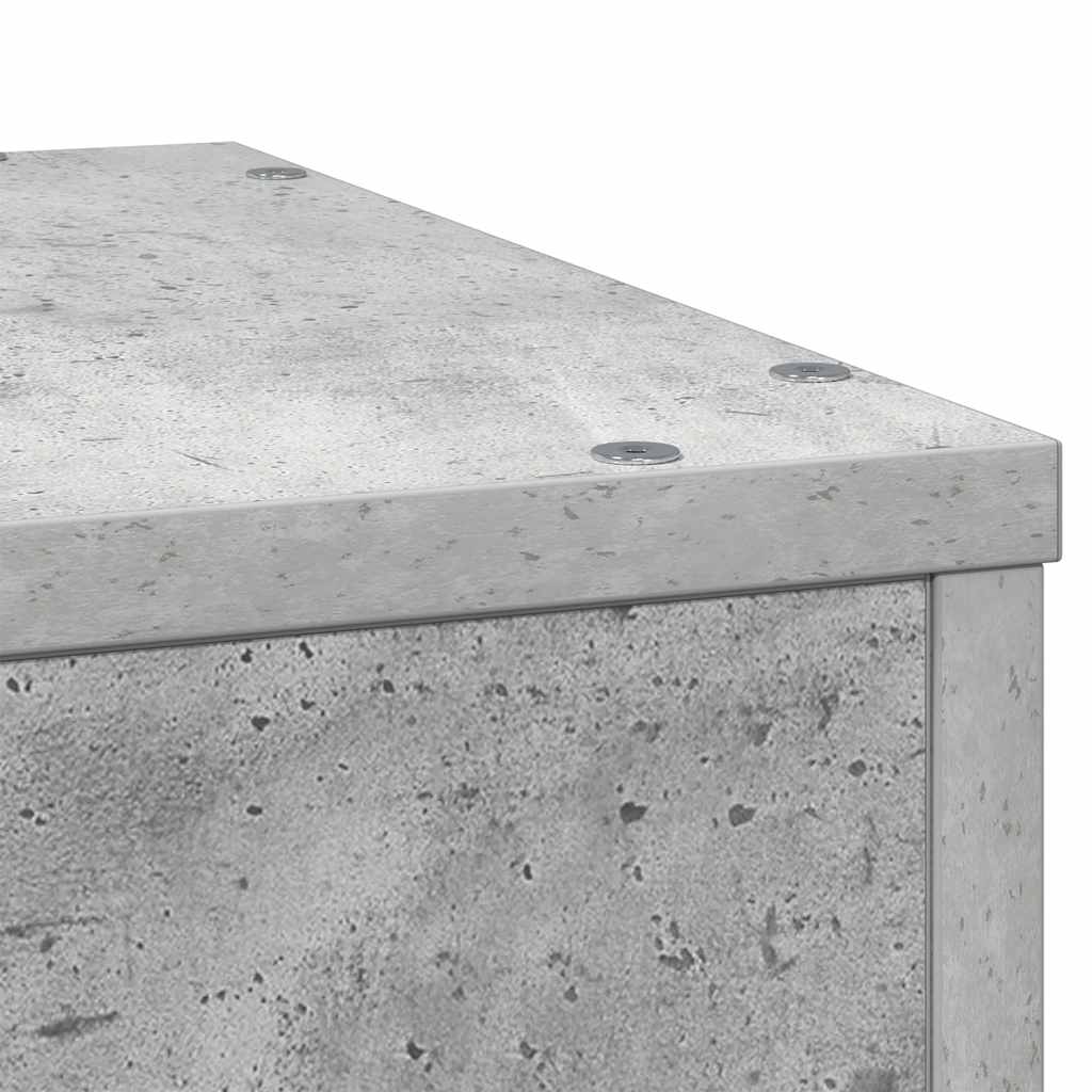 plantestativ 33x33x100 cm konstrueret træ betongrå