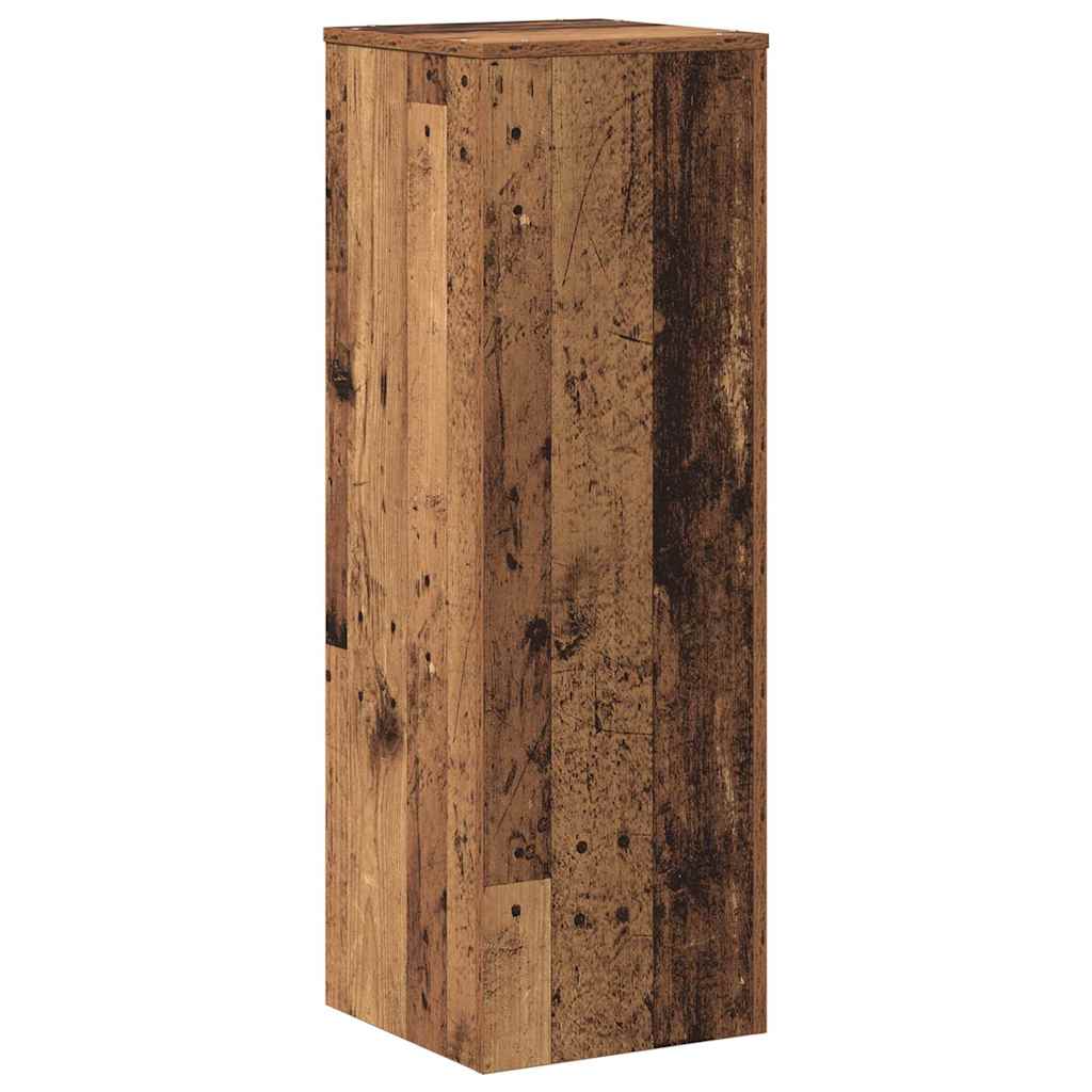 plantestativ 33x33x100 cm konstrueret træ gammelt trælook