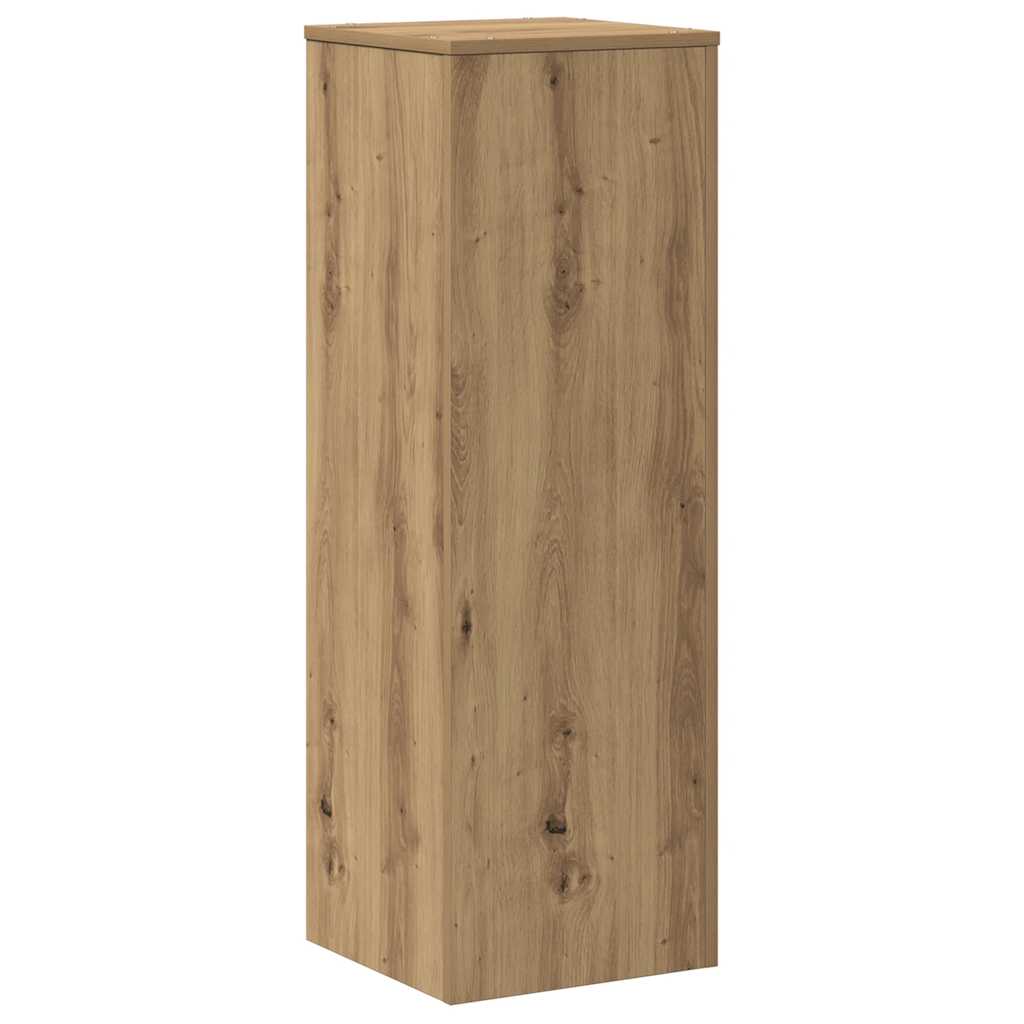 plantestativ 33x33x100 cm konstrueret træ gammelt egetræslook