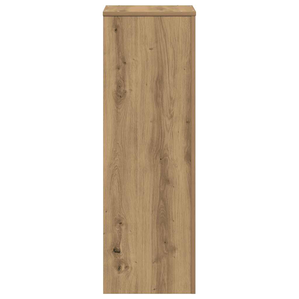 plantestativ 33x33x100 cm konstrueret træ gammelt egetræslook