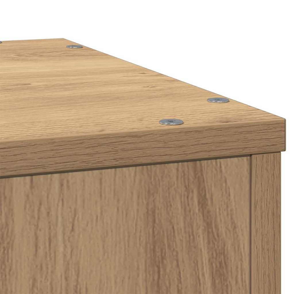 plantestativ 33x33x100 cm konstrueret træ gammelt egetræslook
