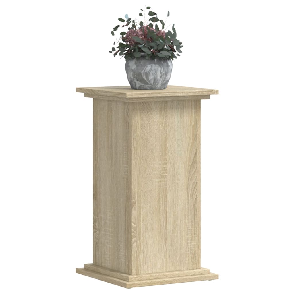 plantestativ 33x33x60 cm konstrueret træ sonoma-eg