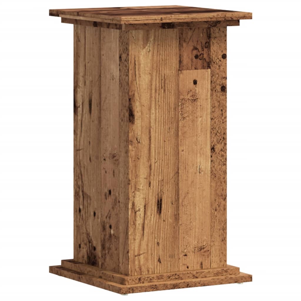 Planteholder Gammelt træ 33 x 33 x 60 cm Konstrueret træ