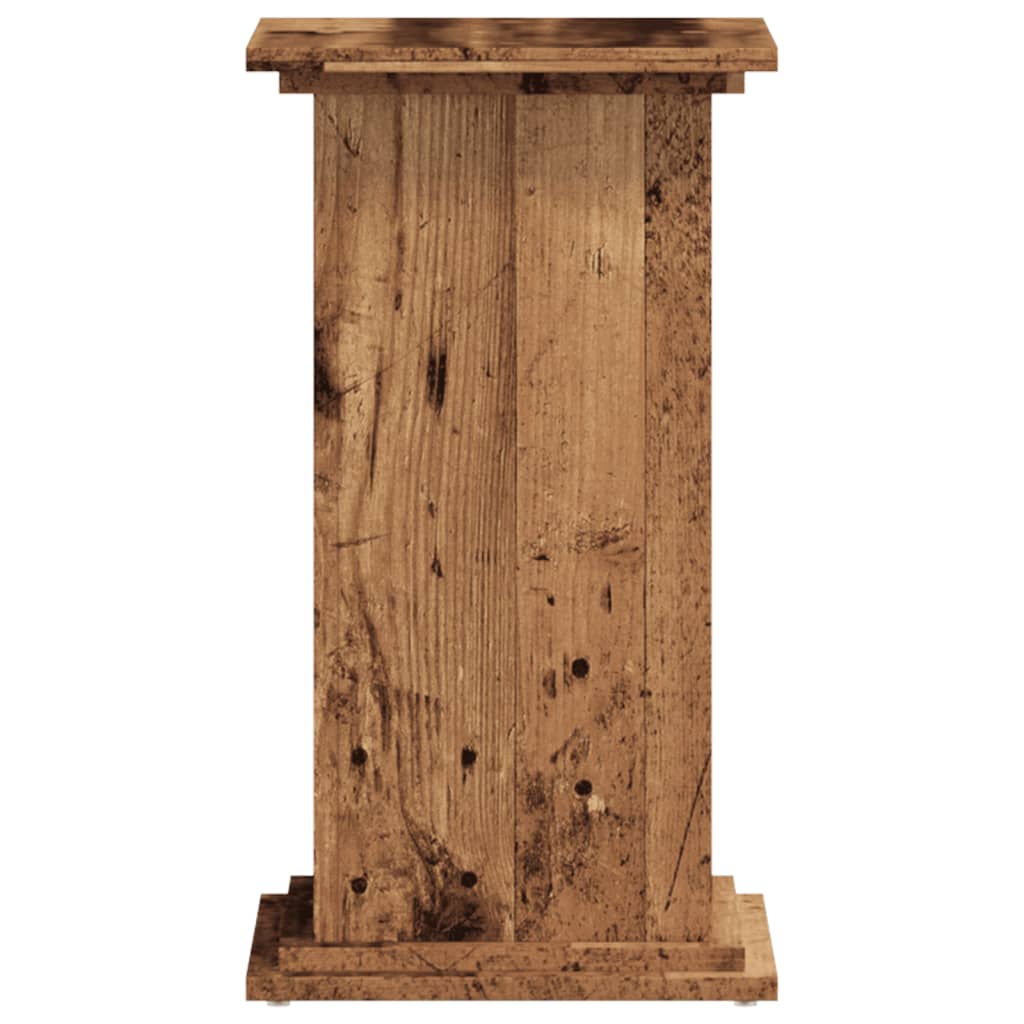Planteholder Gammelt træ 33 x 33 x 60 cm Konstrueret træ