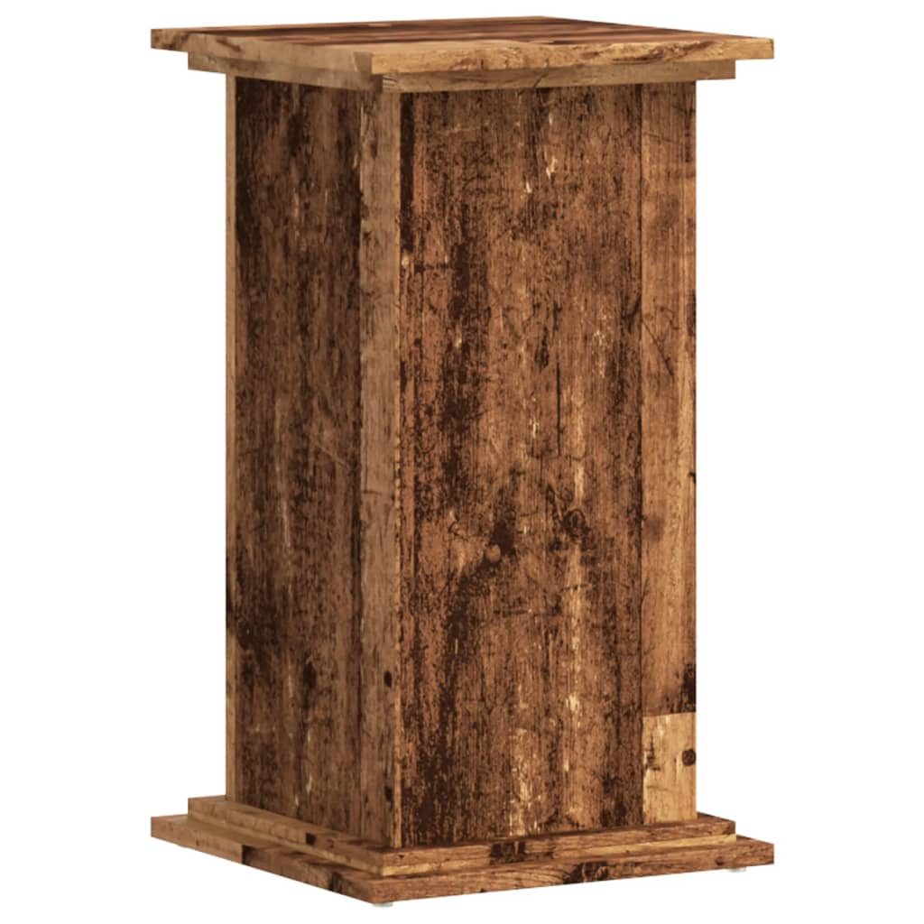 Planteholder Gammelt træ 33 x 33 x 60 cm Konstrueret træ